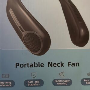 Stylish Black Wearable Neck Fan